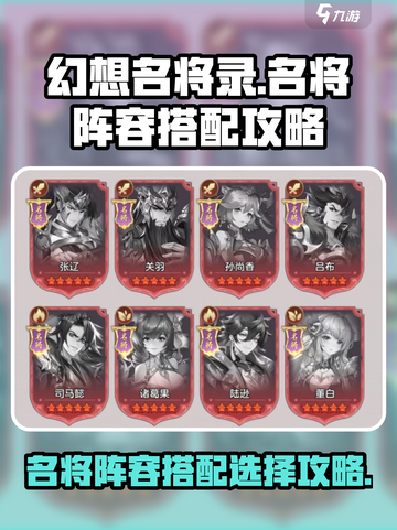 幻想名将录🔥最强名将阵容搭配攻略来啦！截图1