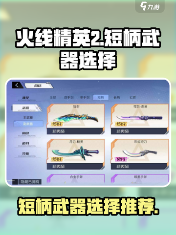 火线精英2短柄武器怎么选介绍截图1