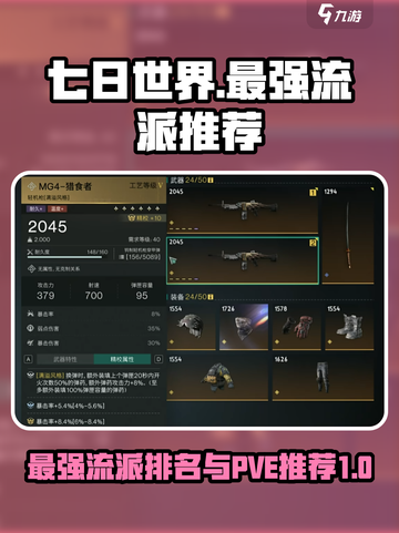 七日世界最强流派排名分享介绍截图1
