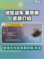 创世战车黑死病武器🔥超全介绍来啦！💥