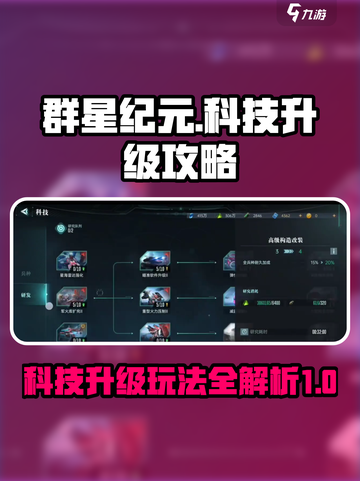 群星纪元科技升级怎么做介绍截图1