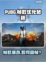 🎮PUBG掉帧卡顿？一招解决帧数不稳定！