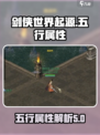 剑侠世界起源五行攻略介绍