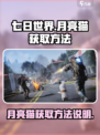 七日世界🔥月亮猫获取方法大揭秘！🎮