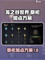 龙之谷世界祭祀加点方案介绍