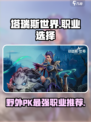 塔瑞斯世界野外PVP🔥最强职业选择攻略来啦！