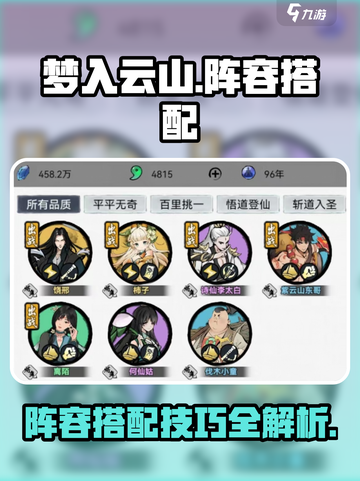 梦入云山🔥最强阵容搭配秘籍，速来围观！截图1