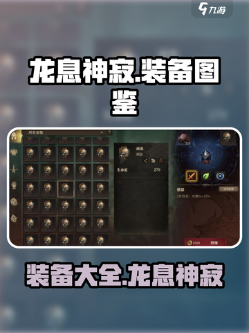 龙息神寂🔥超全装备图鉴，玩家必看！🎮截图1