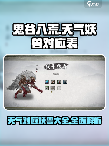 鬼谷八荒🔥天气妖兽大揭秘！你玩对了吗？截图1