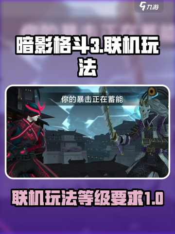 暗影格斗3几级能联机介绍截图1
