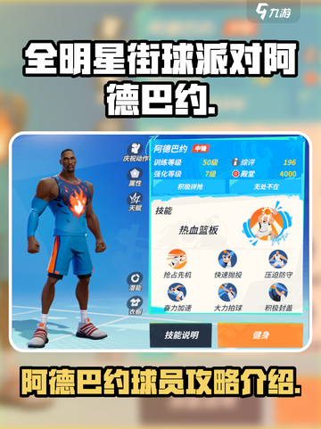 全明星街球派对阿德巴约球员攻略介绍截图1