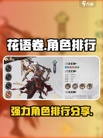 花语卷角色排行一览介绍截图1
