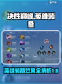 决胜巅峰英雄装备攻略介绍