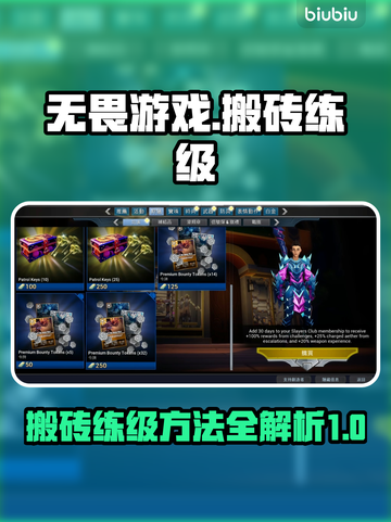 无畏游戏🔥搬砖练级双倍速！效率爆表👇截图1