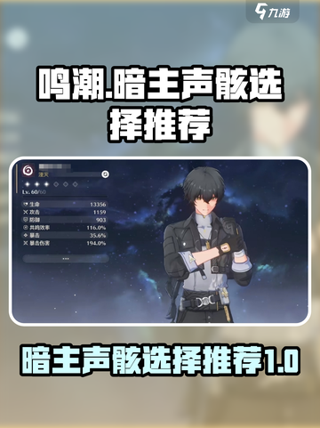 鸣潮暗主声骸选择推荐💥游戏党必看！🔥截图1