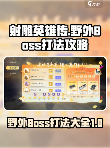 射雕野外boss怎么打介绍截图1