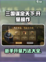 三国谋定天下🔥新手快速开垦资源秘籍🎉