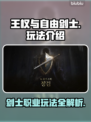 《王权与自由》剑士职业🔥玩法全揭秘！