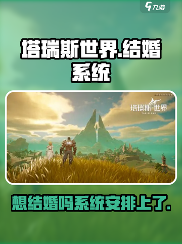 塔瑞斯世界🔥结婚系统大曝光！情侣必看❤截图1