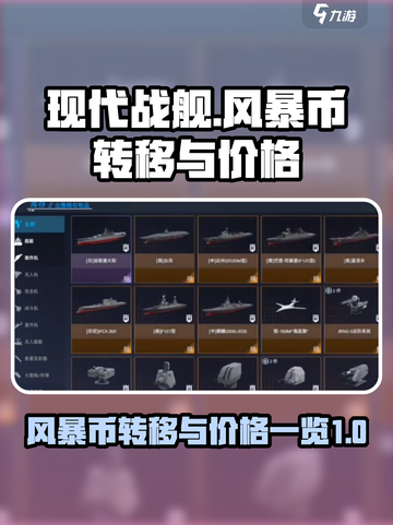 现代战舰Storm币价格🔥转移攻略💎截图1