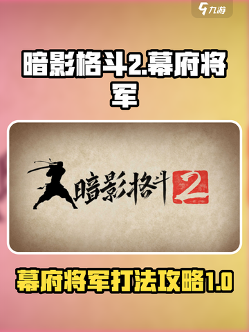 暗影格斗2幕府将军怎么打介绍截图1