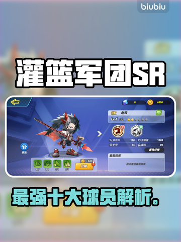 🔥灌篮军团SR十大神级球员曝光💥截图1