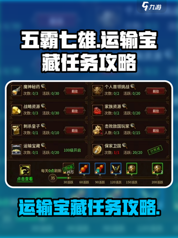 五霸七雄运输宝藏怎么做介绍截图1