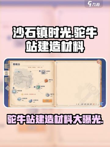 《沙石镇时光》驼牛站建造材料大曝光🔥快来看看都需要啥！截图1