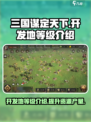 三国谋定天下开发地等级有多少介绍