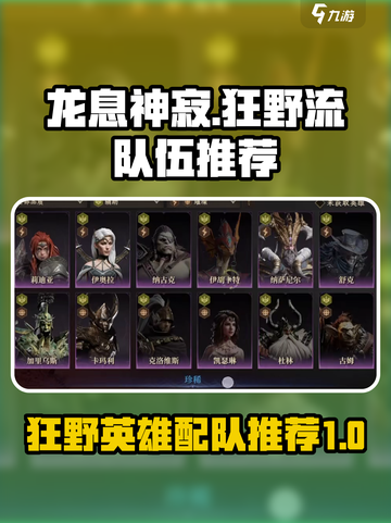 龙息神寂狂野流队伍推荐介绍截图1