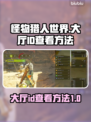怪猎荒野🔥大厅ID查看方法全网最简单！