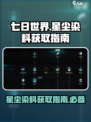 七日世界✨星尘染料获取秘籍，玩家必看！