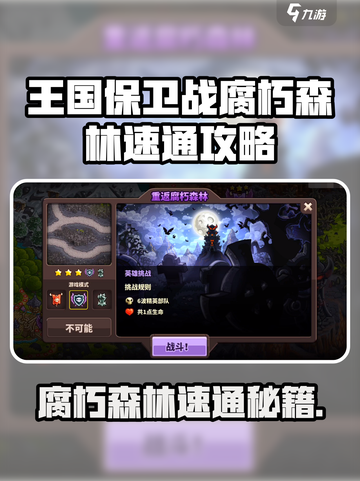 王国保卫战腐朽森林速通攻略🔥🎮截图1