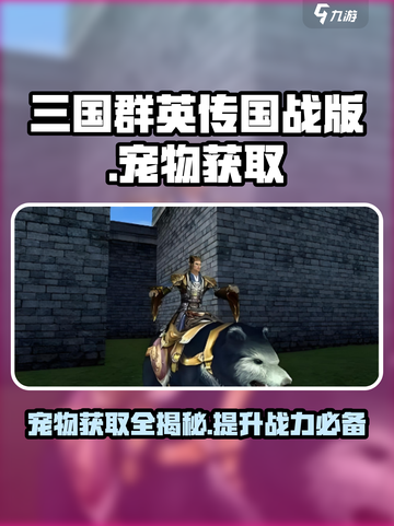 三国群英传国战版宠物怎么获得介绍截图1