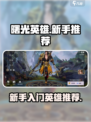 曙光英雄新手推荐英雄介绍