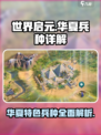 世界启元华夏特色兵种介绍介绍