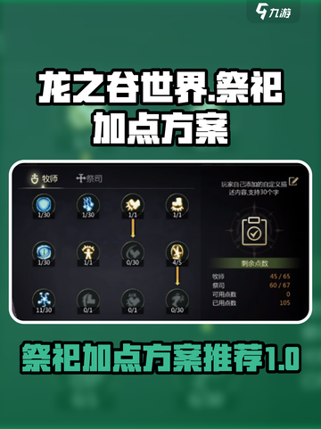 龙之谷世界祭祀加点方案🔥助你战力飙升！截图1
