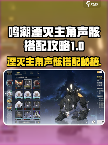 《鸣潮主角声骸搭配🔥最强攻略》💥截图1