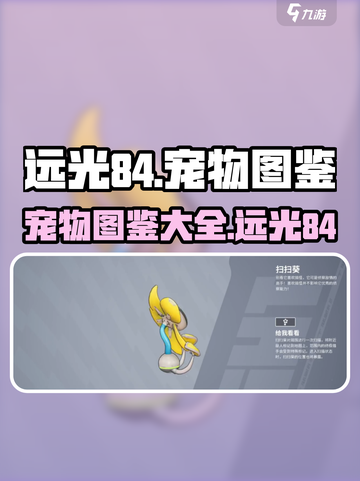 远光84宠物有哪些介绍截图1