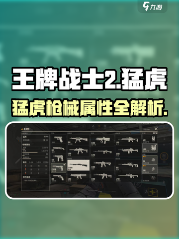 《王牌战士2猛虎枪械曝光🔥实战测评来袭！》截图1