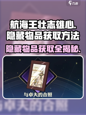 航海王壮志雄心：隐藏物品获取大揭秘💥截图1