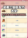 诺弗兰物语🔥超全配方图鉴，助你制霸游戏世界！