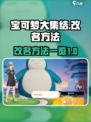 宝可梦大集结怎么改名介绍