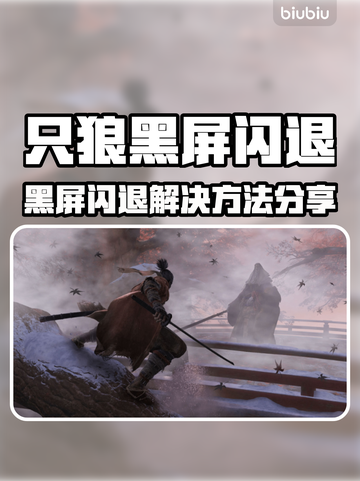 🎮只狼黑屏闪退？一招秒解决！截图1