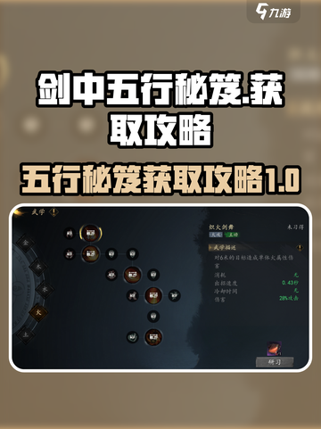 剑中五行秘笈🔥超简单获取攻略！💥截图1
