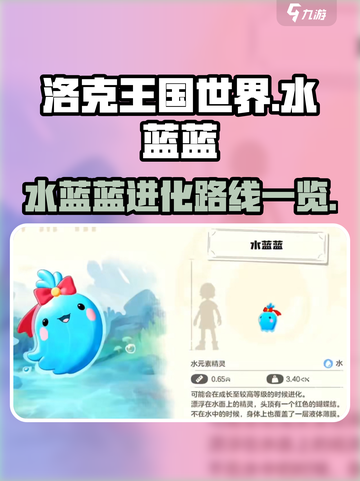 洛克王国世界水蓝蓝🔥进化路线全揭秘！截图1