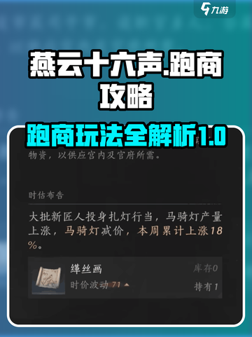 燕云十六声跑商攻略介绍截图1
