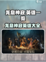 龙息神寂🔥必看！顶级英雄全揭秘🎮