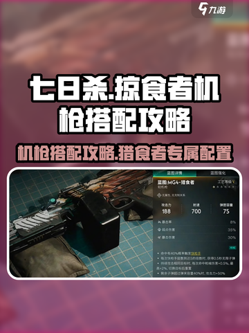 七日世界🔥猎食者机枪搭配攻略来啦！新手必看👇截图1