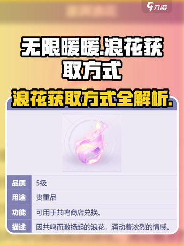 无限暖暖浪花获取秘籍✨《暖暖》玩家必看！截图1
